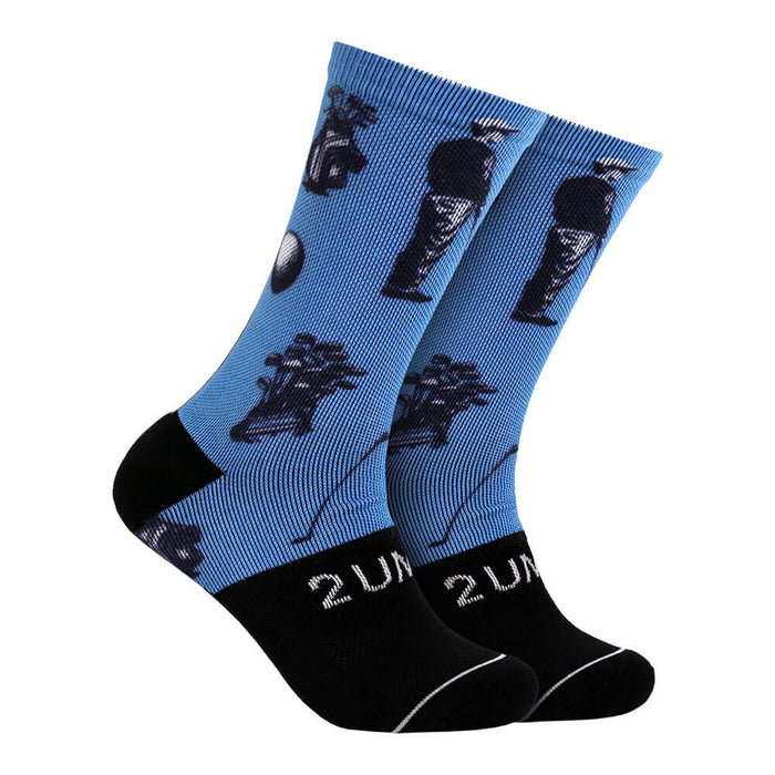 2UNDR Flex Printed Crew 3 Pack Golf Socks - 26 Men
