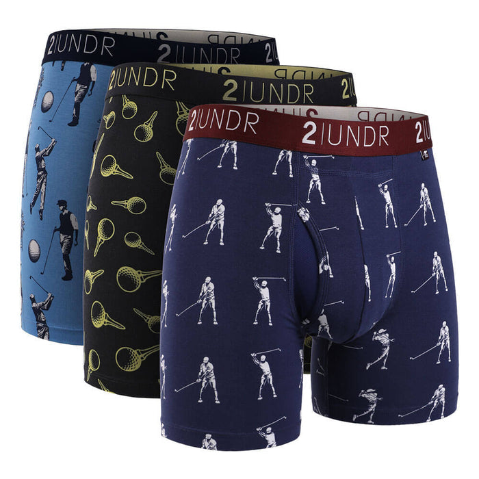 2UNDR Swing Shift 6" Boxer Brief (3 Pack Boxset) - 26 Men