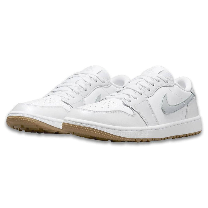 Nike Air Jordan 1 Low G Spikeless Golf Shoes White/Gum/Medium Brown/Pure Platinum - 24 Men
