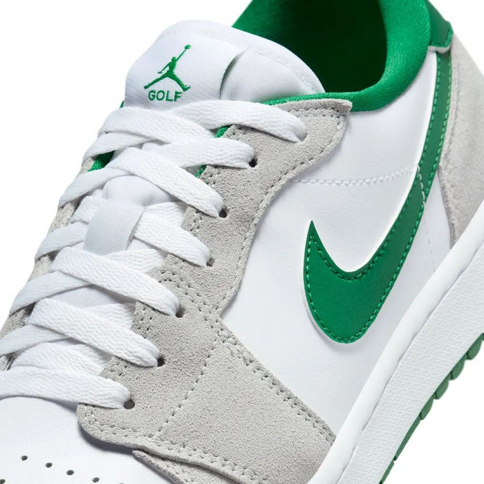 Nike Air Jordan 1 Low G Spikeless Golf Shoes White/Light Smoke Grey/Pine Green - 24 Men