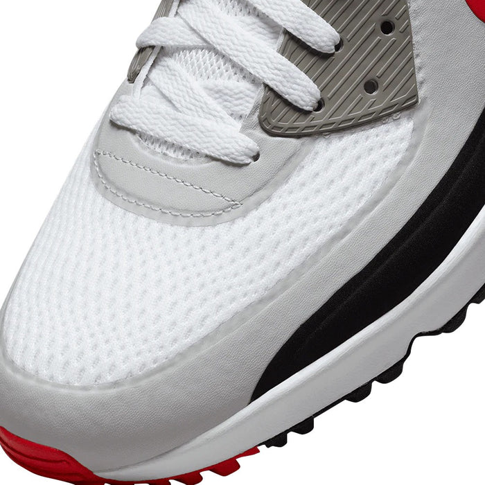 Nike Air Max 90 G Spikeless Golf Shoes White/University Red/Black/Photon Dust - 23 Men