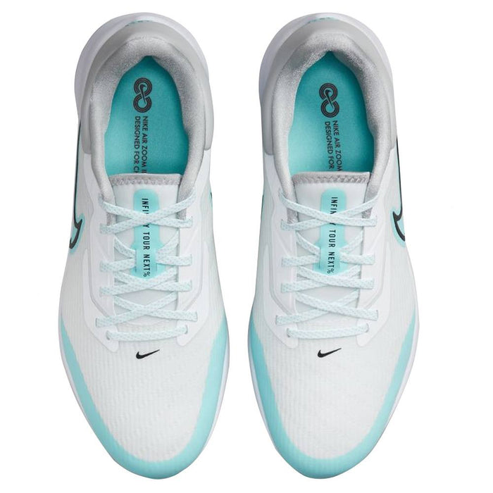 Nike Air Zoom Infinity Tour NEXT% Golf Shoes White/Black/Copa/Light Smoke Gray - SU22 Men