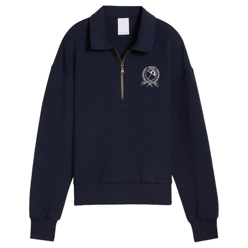 PUMA AP Collared 1/4 Zip Golf Pullover Deep Navy - SS25 Women