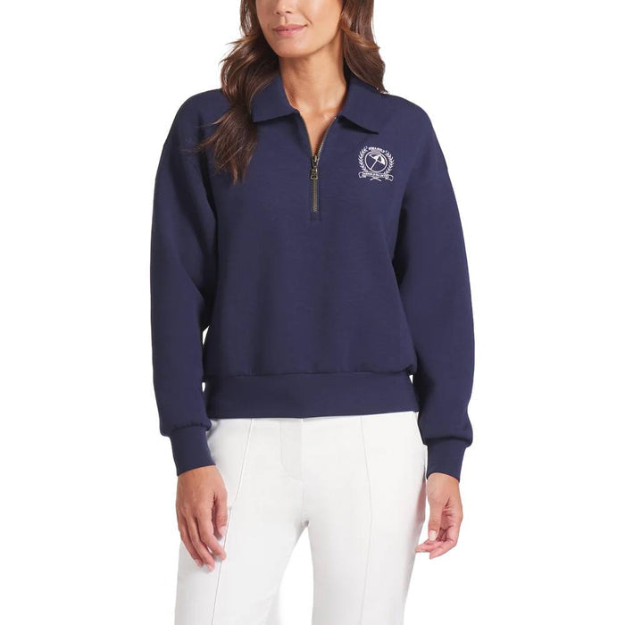 PUMA AP Collared 1/4 Zip Golf Pullover Deep Navy - SS25 Women