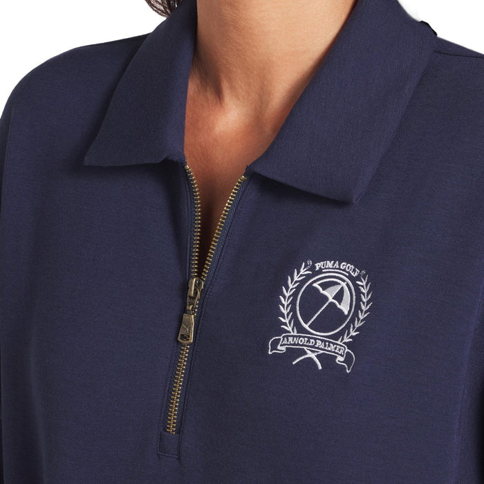 PUMA AP Collared 1/4 Zip Golf Pullover Deep Navy - SS25 Women