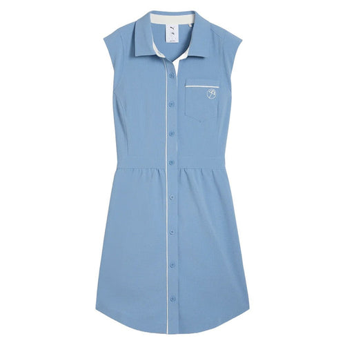 PUMA AP Seersucker Golf Dress Zen Blue - SS25 Women