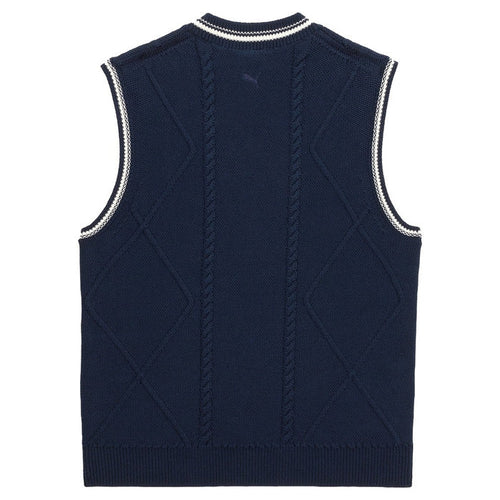 PUMA AP Sweater Golf Vest Deep Navy - SS25 Women