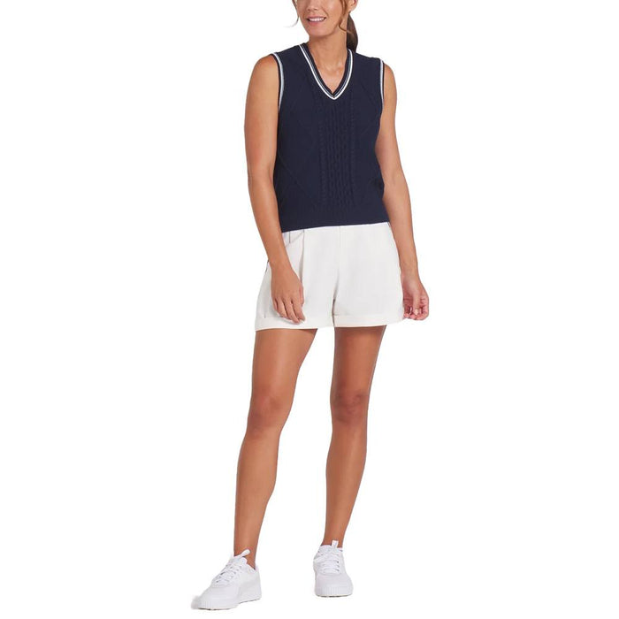 PUMA AP Sweater Golf Vest Deep Navy - SS25 Women