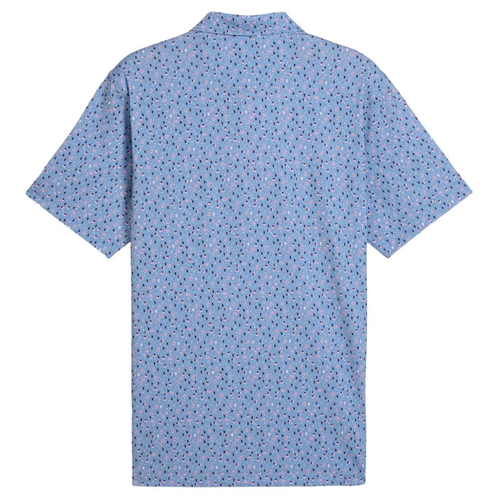 PUMA AP Tea Time Golf Polo Zen Blue/Pale Pink - SS25 Men