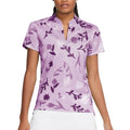 Nike Breathe Printed Golf Polo Lilac Mist/Violet Shock - SS21 Women