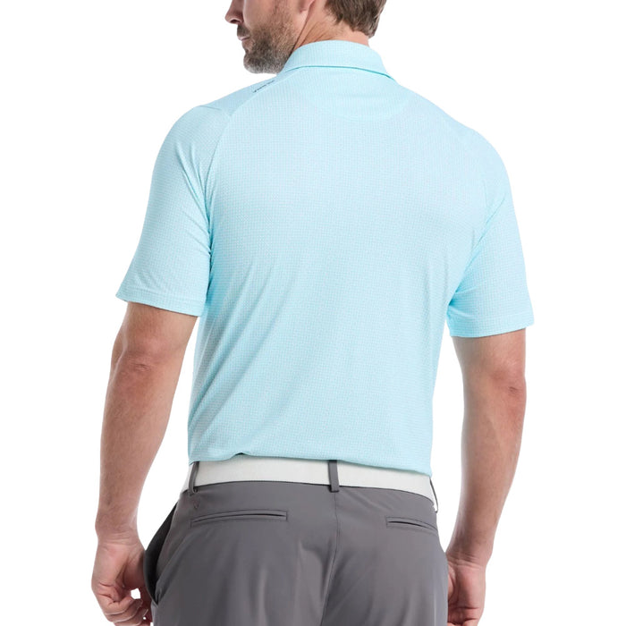 Callaway All Over Chevron Foulard Print Golf Polo Blue Radiance - SP25 Men