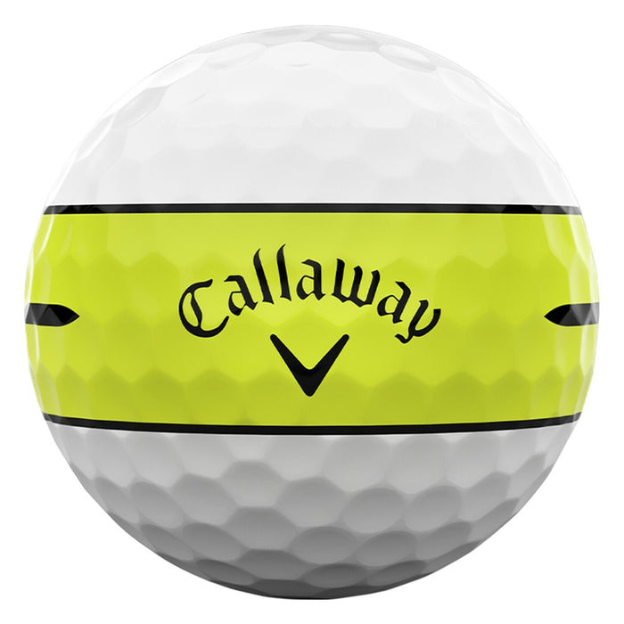 Callaway Chrome Tour 360 Yellow Stripe Golf Balls