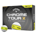 Callaway Chrome Tour X 360 Yellow Stripe Golf Balls