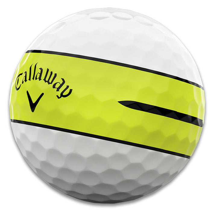 Callaway Chrome Tour X 360 Yellow Stripe Golf Balls