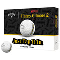 Callaway Limited Edition Chrome Tour Happy Gilmore 2 Just Tap It In Golf Balls