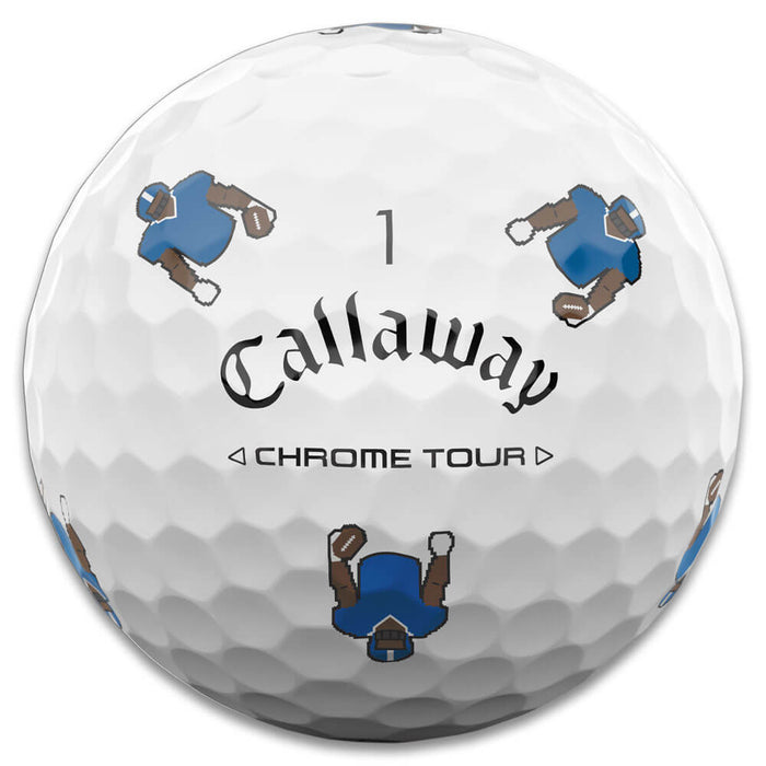 Callaway Limited Edition Chrome Tour Retro Football Golf Balls