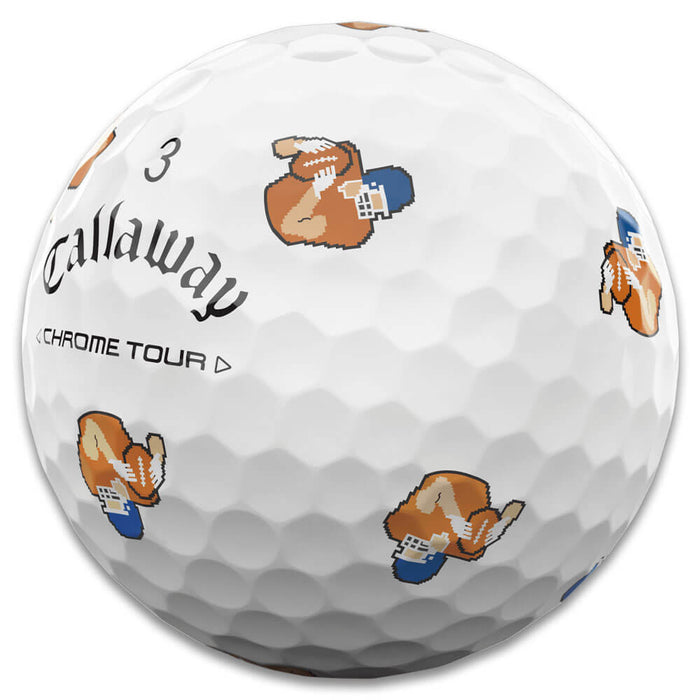 Callaway Limited Edition Chrome Tour Retro Football Golf Balls