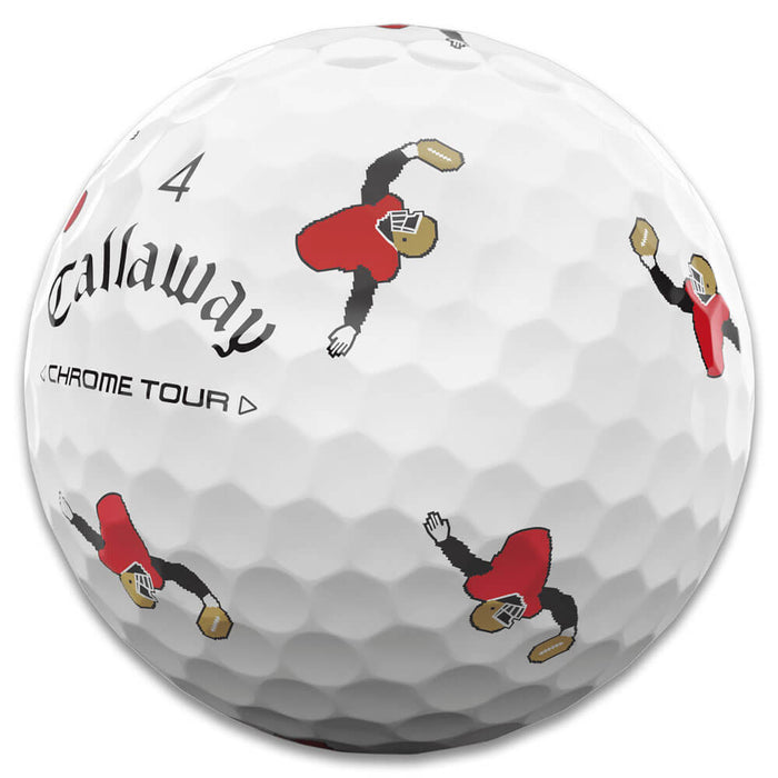 Callaway Limited Edition Chrome Tour Retro Football Golf Balls