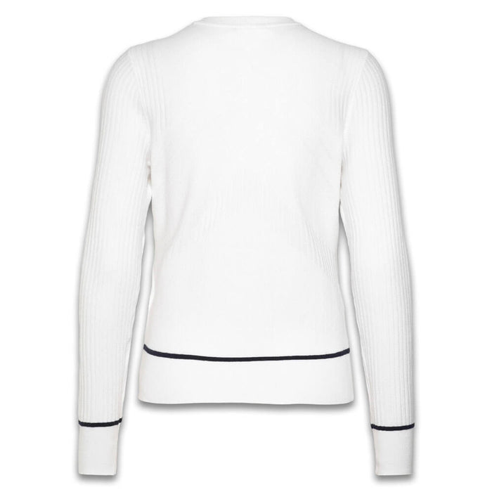 Callaway Multi-Stitch Chevron Golf Sweater (with Tipping) Brilliant White - SP25 Women