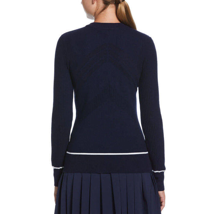 Callaway Multi-Stitch Chevron Golf Sweater (with Tipping) Peacoat - SP25 Women