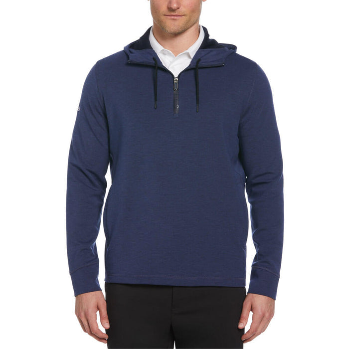Callaway Premium Aquapel 1/4 Zip Hoodie Golf Jacket Peacoat Heather - SS25 Men