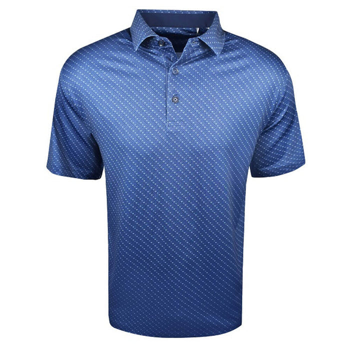 Callaway Swing Tech Allover Chevron Golf Polo Peacoat - SS25