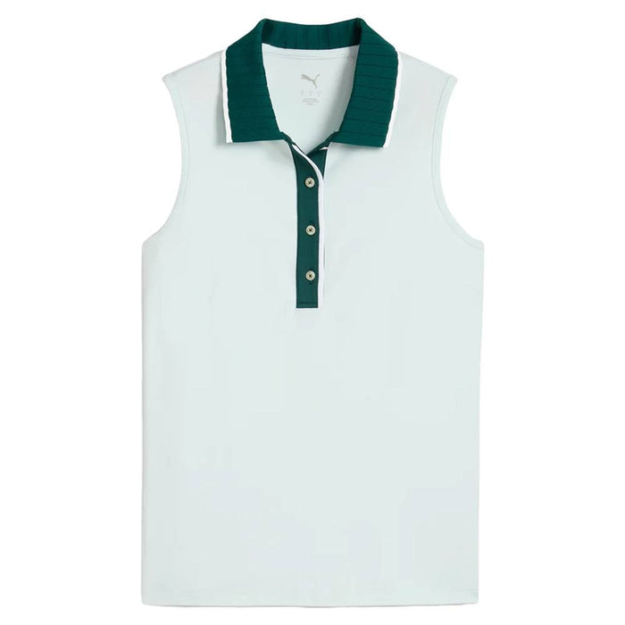 PUMA CLOUDSPUN Bridges Sleeveless Golf Polo Peaceful Blue - SS25 Women