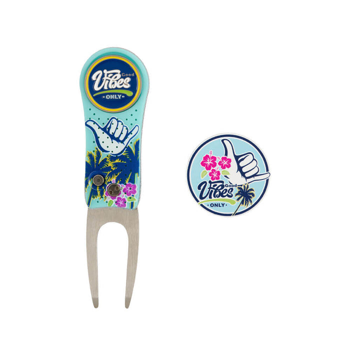 CMC Design Good Vibes Divot Tool w/ Ball Marker Set