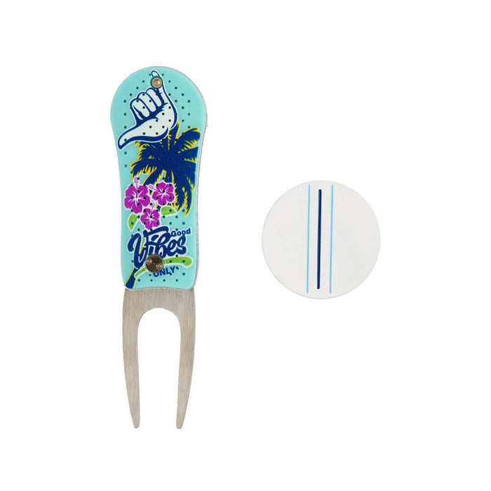 CMC Design Good Vibes Divot Tool w/ Ball Marker Set
