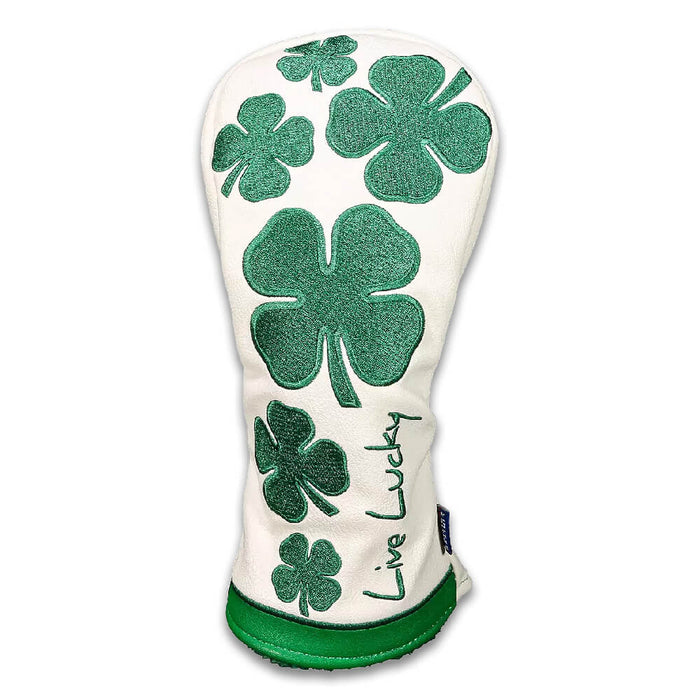 CMC Design Live Lucky White Green Knit Headcover
