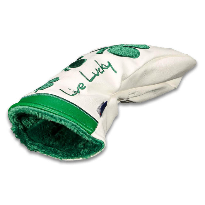 CMC Design Live Lucky White Green Knit Headcover