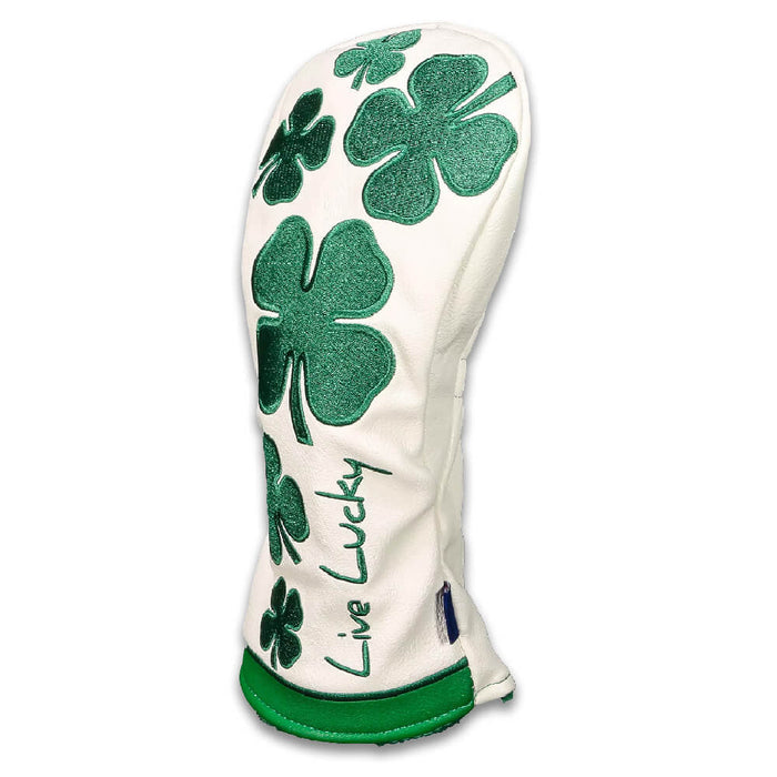 CMC Design Live Lucky White Green Knit Headcover