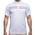 Devereux Jonah Golf Polo White/Steel/Calypso Coral - SS16 Men