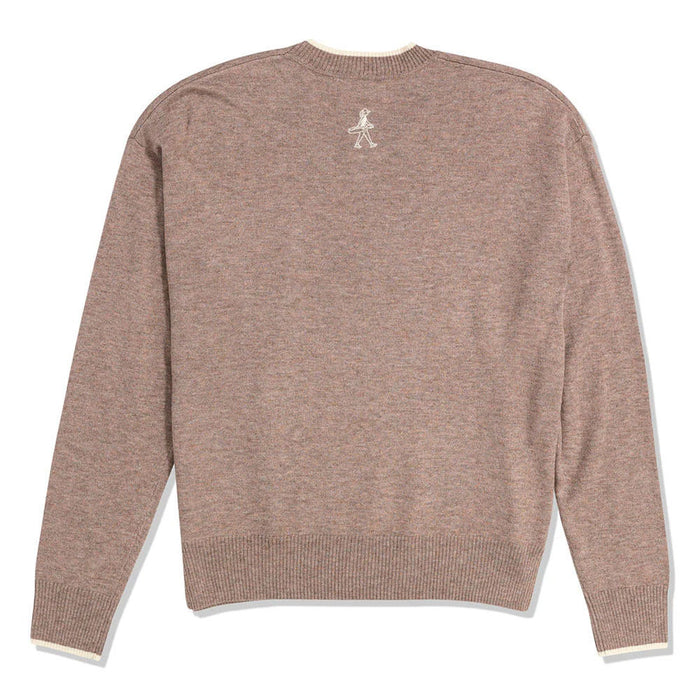 Draw & Fade Cameron Crewneck Golf Sweater Tan - FW25 Women