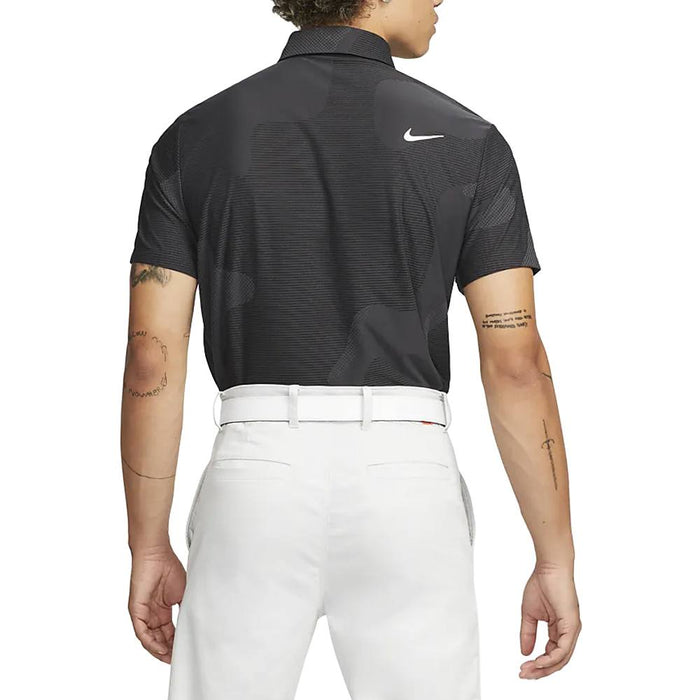 Nike Dri-FIT ADV Tour Camo Golf Polo Black/Anthracite/White - 23 Men