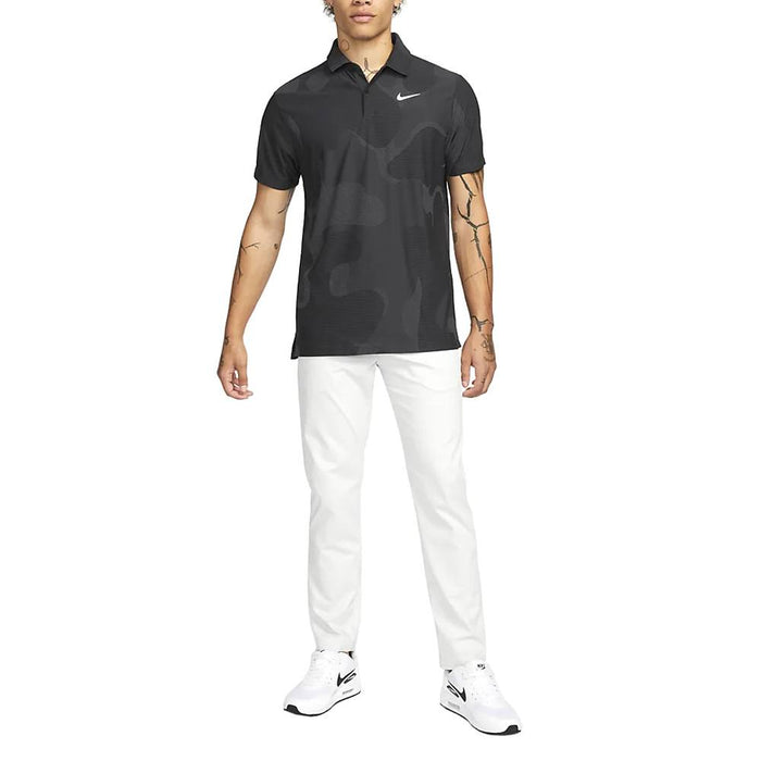 Nike Dri-FIT ADV Tour Camo Golf Polo Black/Anthracite/White - 23 Men