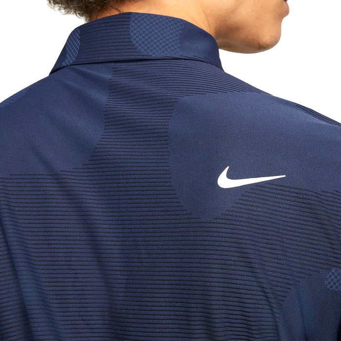 Nike Dri-FIT ADV Tour Camo Golf Polo Blackened Blue/Midnight Navy/White - 23 Men
