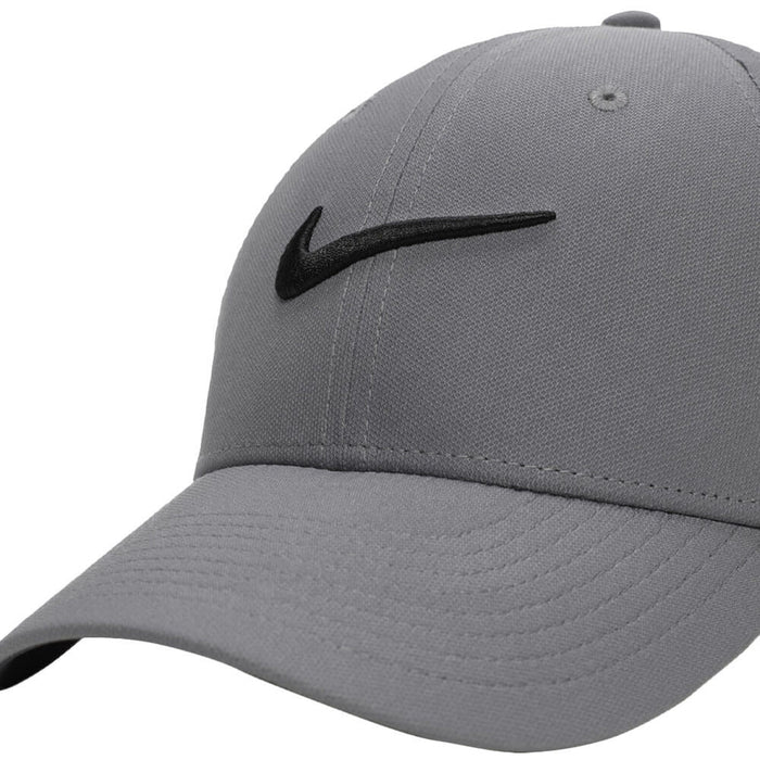 Nike Dri-FIT Club Structured Swoosh Golf Cap Smoke Gray/Black - FW25