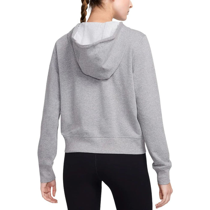 Nike Dri-FIT One Full-Zip French Terry Golf Hoodie Carbon Heather/White - SP26 Women