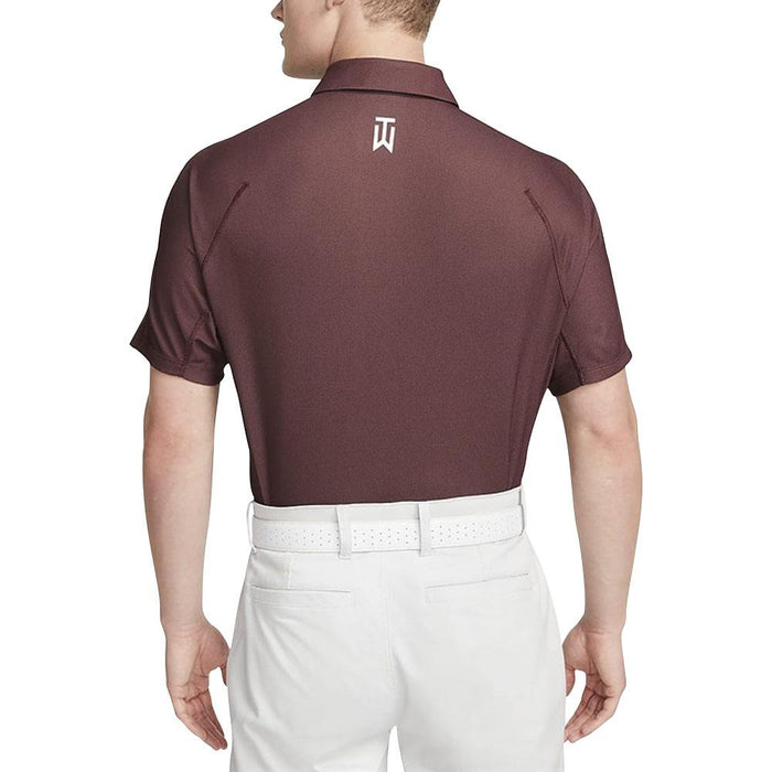 Nike Dri-FIT Tiger Woods Tech Pique Golf Polo Burgundy Crush/Plum Eclipse/White - 23 Men