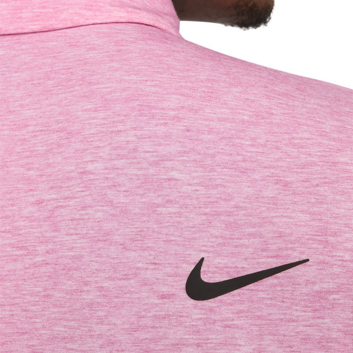 Nike Dri-FIT Tour Heather Golf Polo Fireberry/Black - SS23 Men