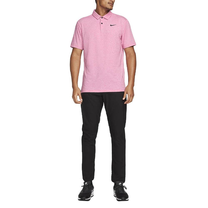 Nike Dri-FIT Tour Heather Golf Polo Fireberry/Black - SS23 Men