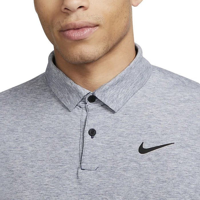 Nike Dri-FIT Tour Heather Golf Polo Midnight Navy/Black - SS23 Men