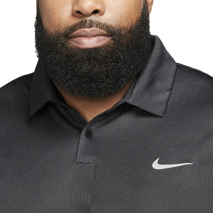 Nike Dri-FIT Tour Jacquard Golf Polo Anthracite/White - 23 Men