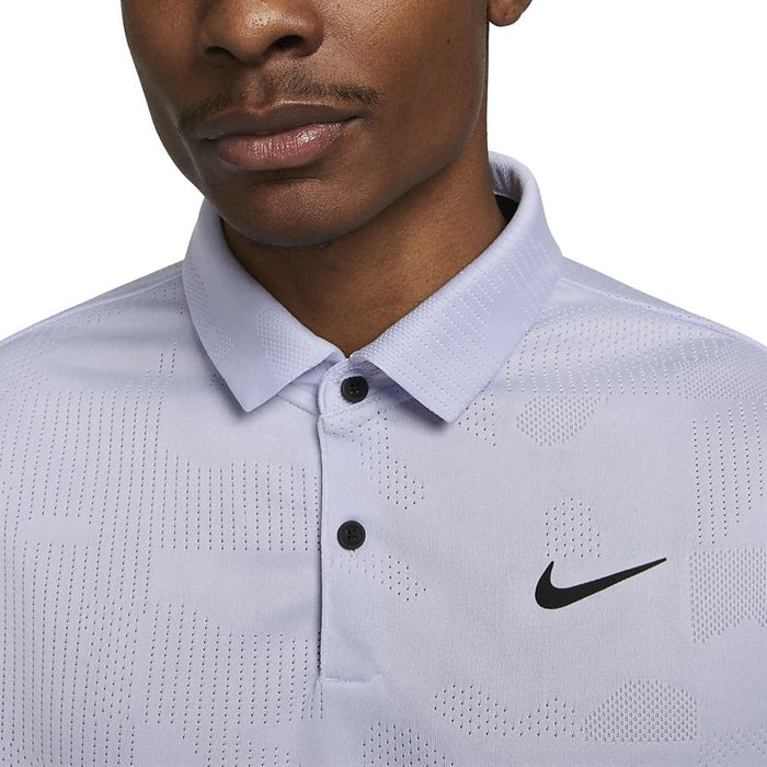 Nike Dri-FIT Tour Jacquard Golf Polo Oxygen Purple/Black - 23 Men