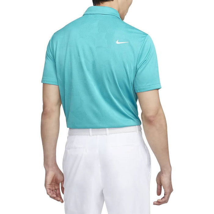 Nike Dri-FIT Tour Jacquard Golf Polo Teal Nebula/White - 23 Men
