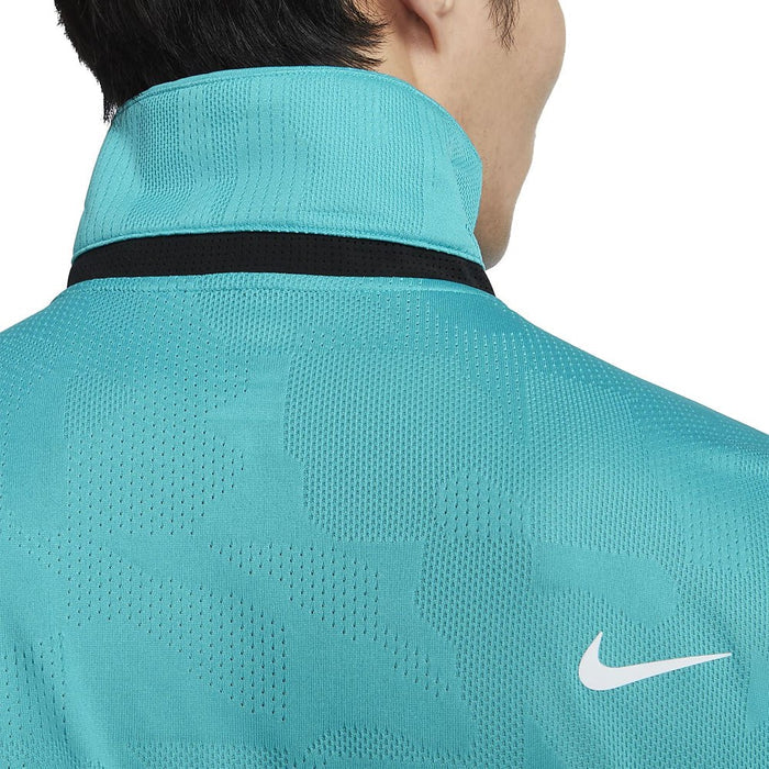 Nike Dri-FIT Tour Jacquard Golf Polo Teal Nebula/White - 23 Men