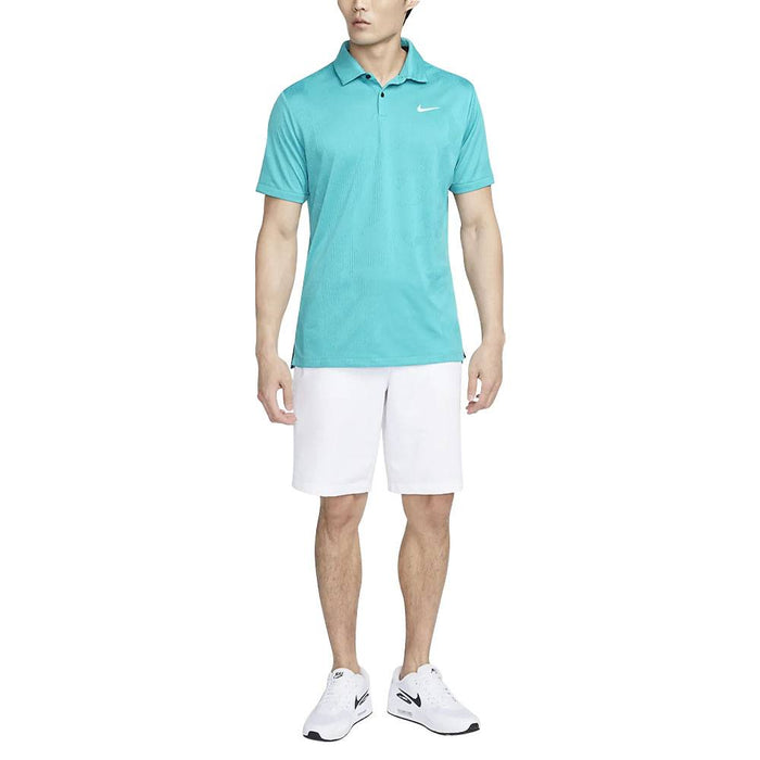 Nike Dri-FIT Tour Jacquard Golf Polo Teal Nebula/White - 23 Men