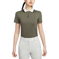 Nike Dri-FIT Tour Short-Sleeve Golf Polo Tarp Green/Black/Pale Ivory - SP25 Women
