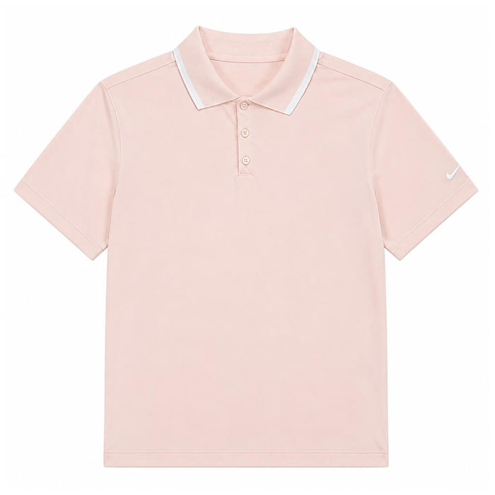 Nike Dri-FIT Tour Short-Sleeve Golf Polo Washed Coral/White/Black - SP25 Women